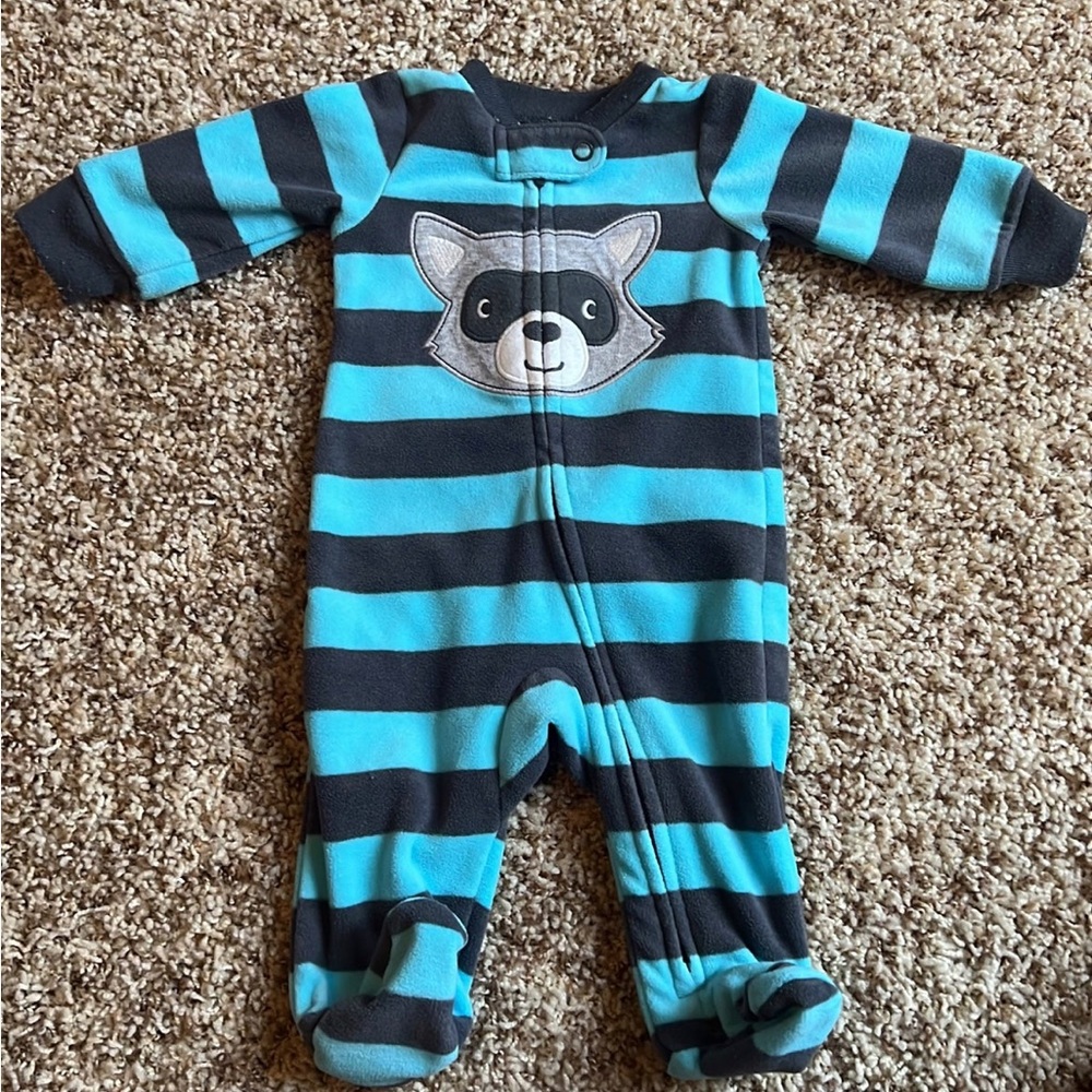 Fleece footie pajamas